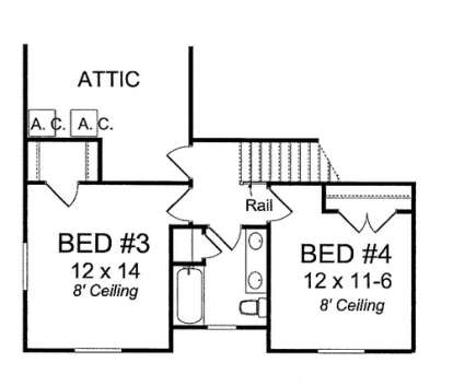 Second Floor for House Plan #4848-00071
