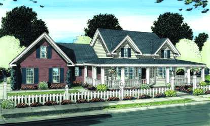 Southern House Plan #4848-00072 Elevation Photo