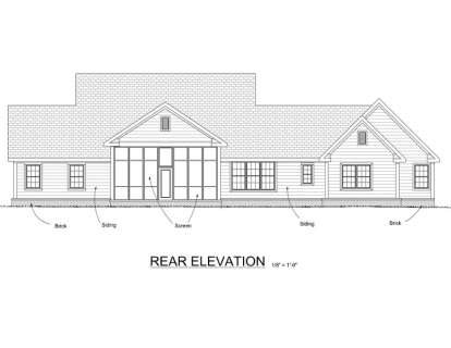 Southern House Plan #4848-00072 Elevation Photo