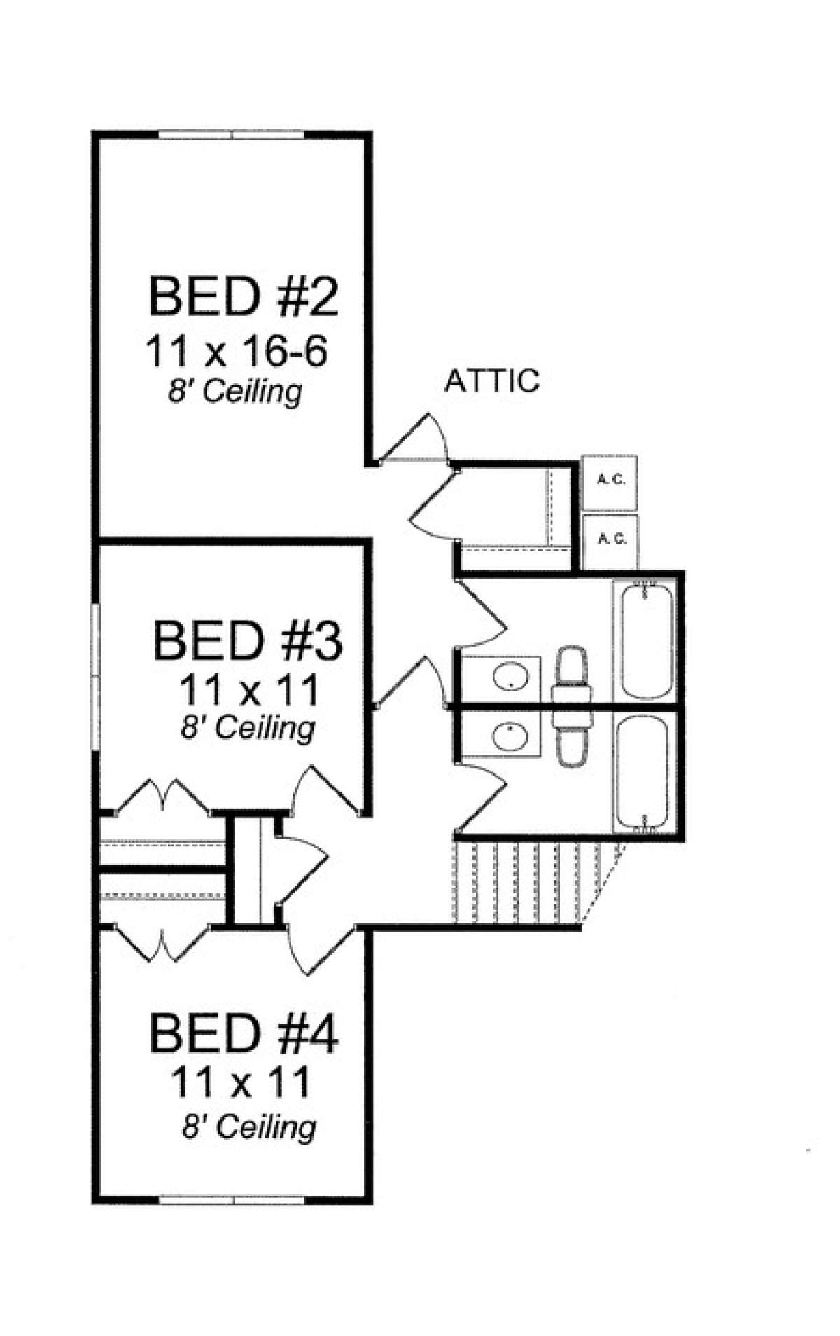 Floorplan 2 for House Plan #4848-00073