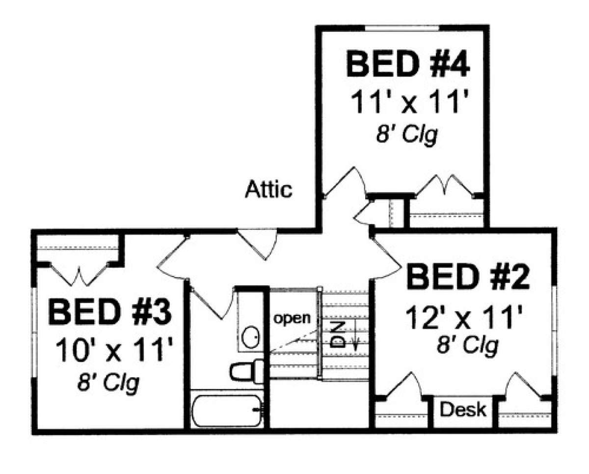 Floorplan 2 for House Plan #4848-00075