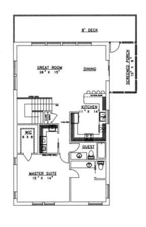 Main Floor for House Plan #039-00123