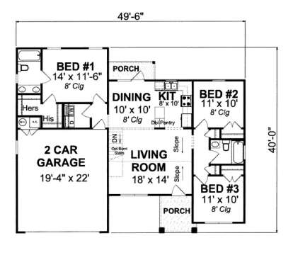 Main Floor for House Plan #4848-00080