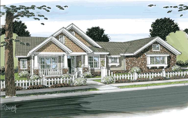 House Plan House Plan #13753 Front Elevation