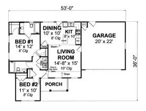 Floorplan 1 for House Plan #4848-00086