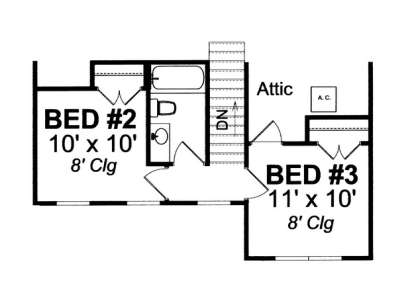 Floorplan 2 for House Plan #4848-00087
