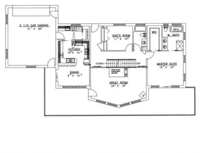 First Floor for House Plan #039-00124