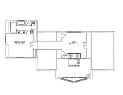 Second Floor for House Plan #039-00124