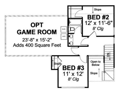 Floorplan 2 for House Plan #4848-00091