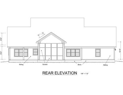 Country House Plan #4848-00093 Elevation Photo