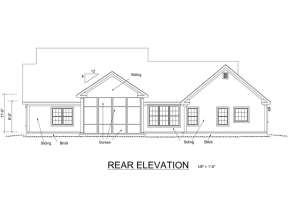 Ranch House Plan #4848-00095 Elevation Photo