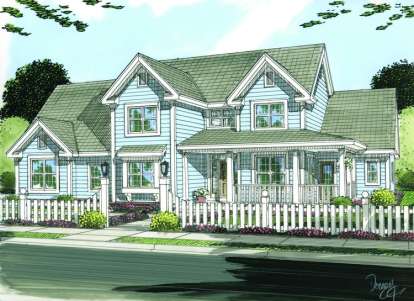 4 Bed, 3 Bath, 2578 Square Foot House Plan - #4848-00097