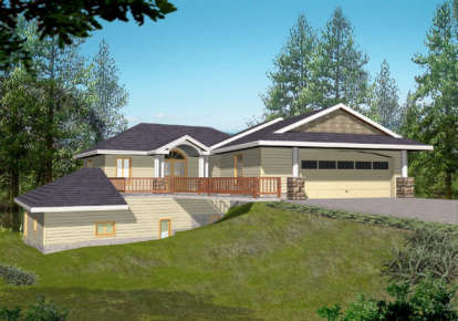 Contemporary House Plan #039-00125 Elevation Photo