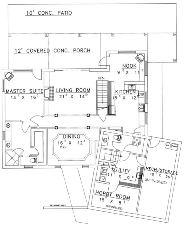 House Plan House Plan #1377 Drawing 1