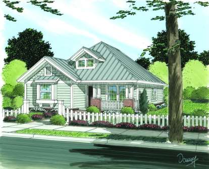 3 Bed, 2 Bath, 1376 Square Foot House Plan - #4848-00102