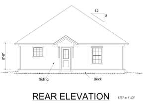 Narrow Lot House Plan #4848-00102 Elevation Photo