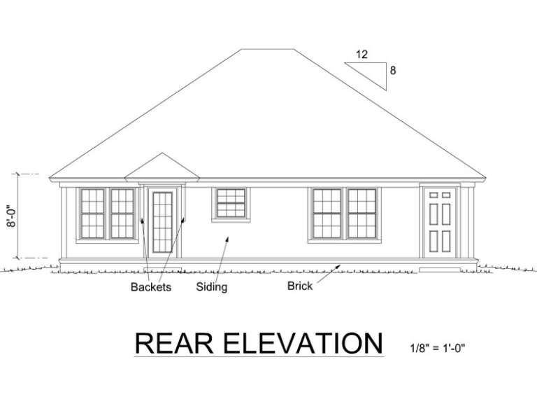 Bungalow House Plan #4848-00104 Elevation Photo