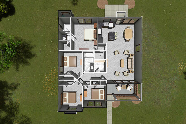 House Plan House Plan #13776 Drawing 2