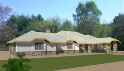 Ranch House Plan #039-00126 Elevation Photo