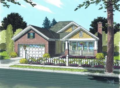 Cottage House Plan #4848-00112 Elevation Photo