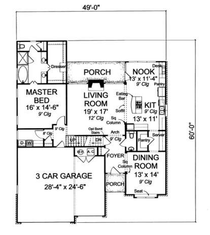 Floorplan 1 for House Plan #4848-00113