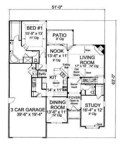 Floorplan 1 for House Plan #4848-00115