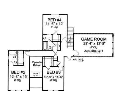 Floorplan 2 for House Plan #4848-00117
