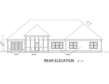 Ranch House Plan #4848-00118 Elevation Photo