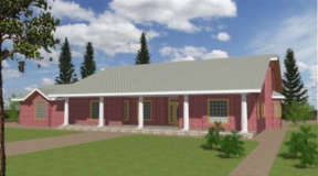 Ranch House Plan #039-00127 Elevation Photo