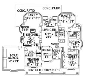 Floorplan for House Plan #039-00127