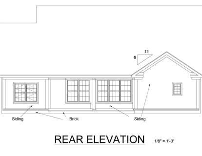 Ranch House Plan #4848-00120 Elevation Photo