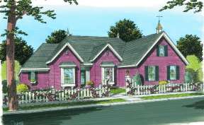 French Country House Plan #4848-00123 Elevation Photo