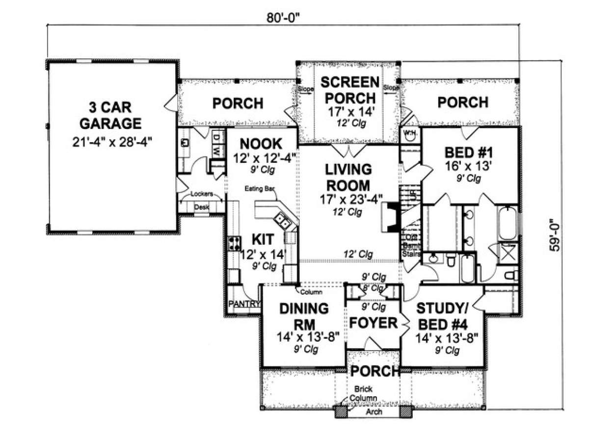 Floorplan 1 for House Plan #4848-00124