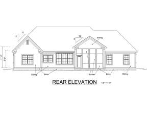 Ranch House Plan #4848-00126 Elevation Photo