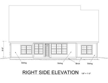 Ranch House Plan #4848-00127 Elevation Photo