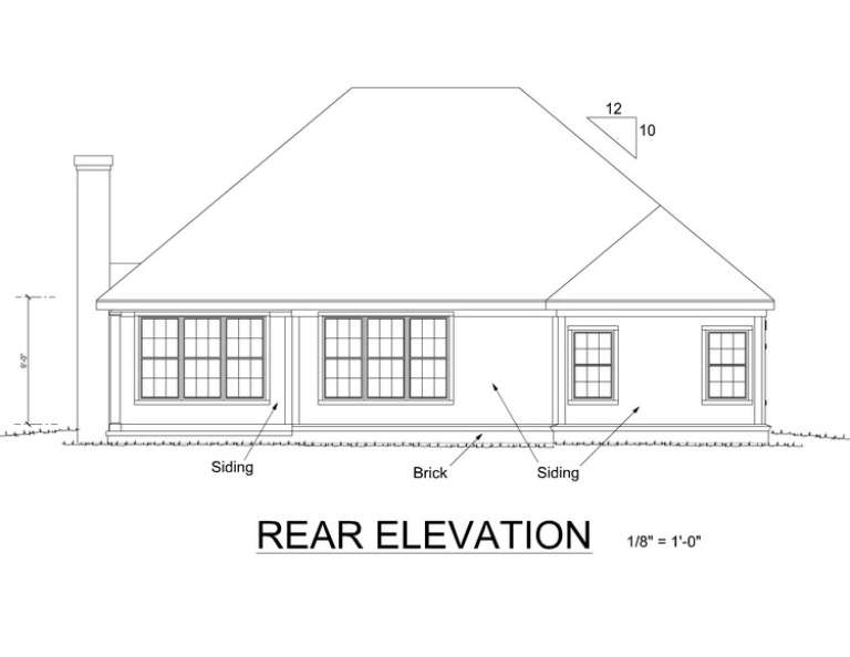 Cottage House Plan #4848-00129 Elevation Photo
