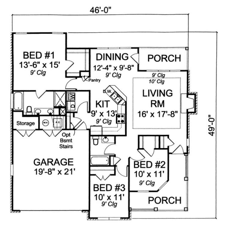 House Plan House Plan #13799 Drawing 1