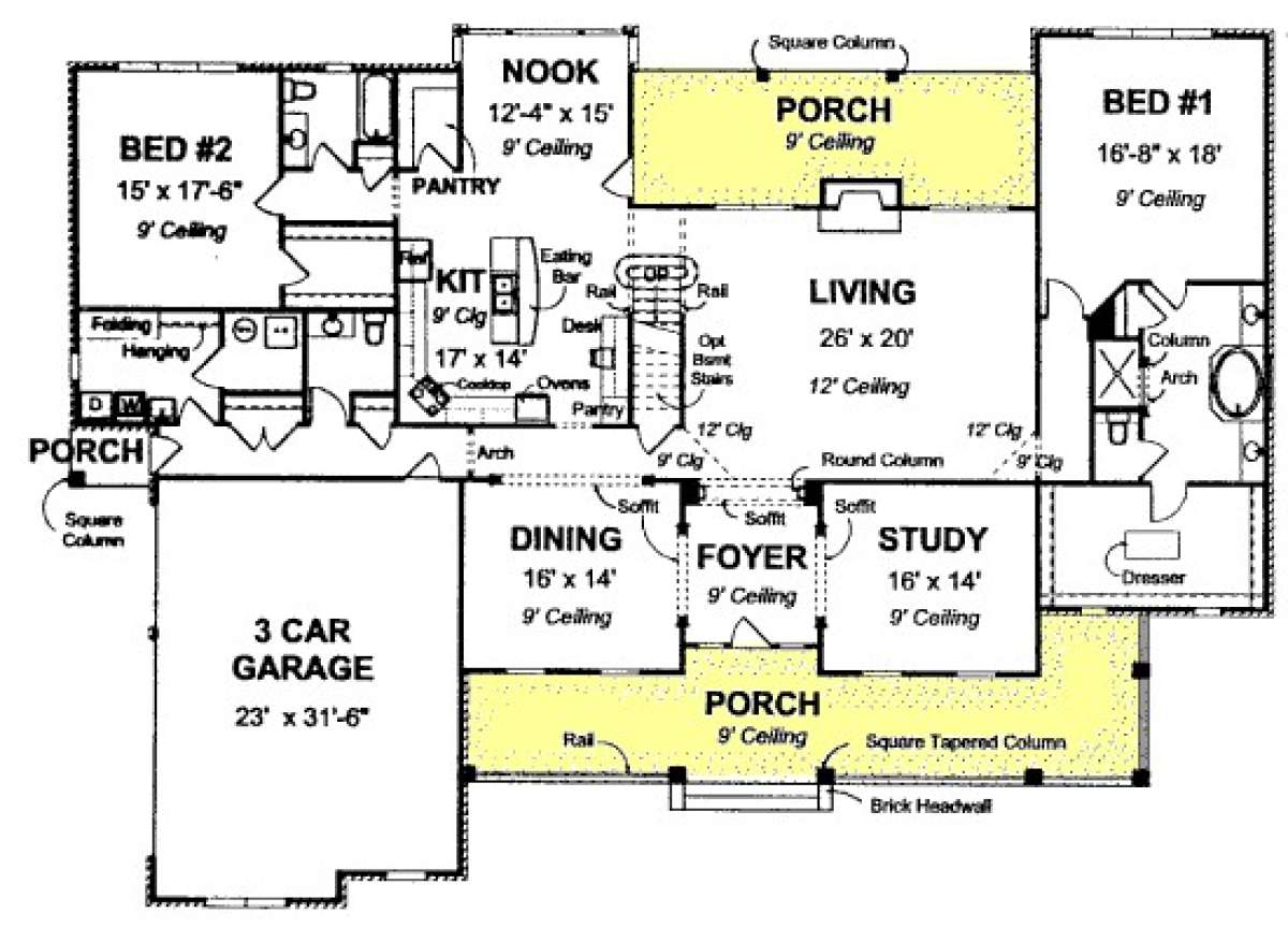 Floorplan 1 for House Plan #4848-00133