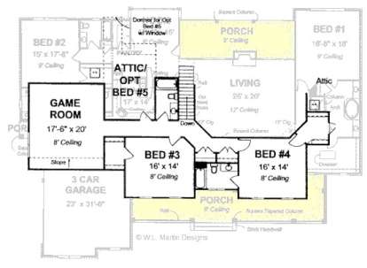 Floorplan 2 for House Plan #4848-00133