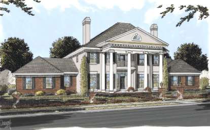 Colonial House Plan #4848-00134 Elevation Photo