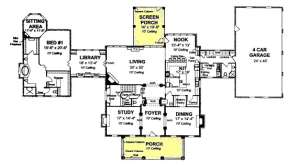 Floorplan 1 for House Plan #4848-00135