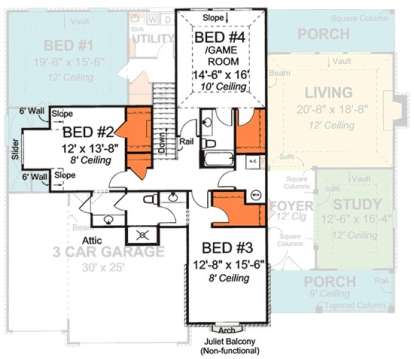 Floorplan 2 for House Plan #4848-00139