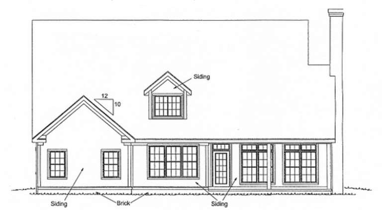 Traditional House Plan #4848-00140 Elevation Photo