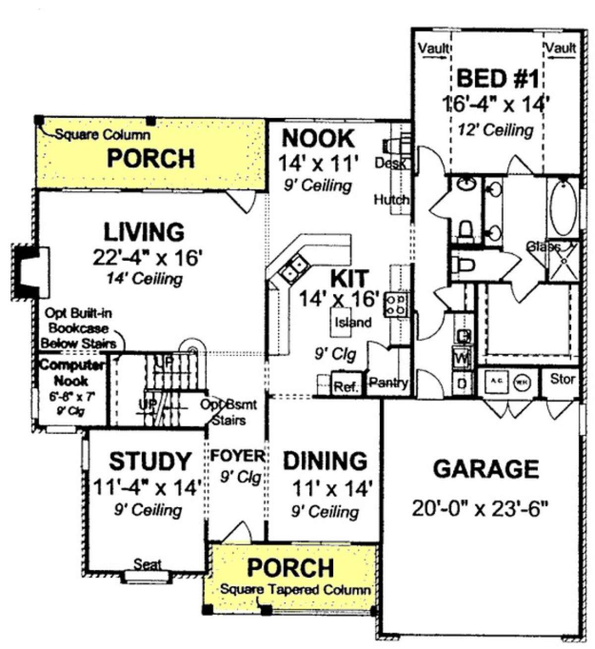 Floorplan 1 for House Plan #4848-00140