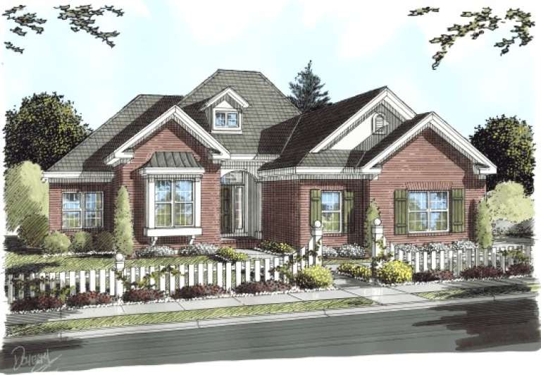 Ranch House Plan #4848-00141 Elevation Photo