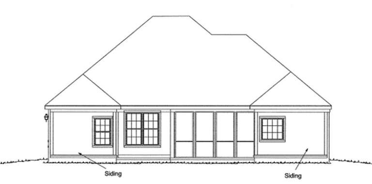 Ranch House Plan #4848-00141 Elevation Photo