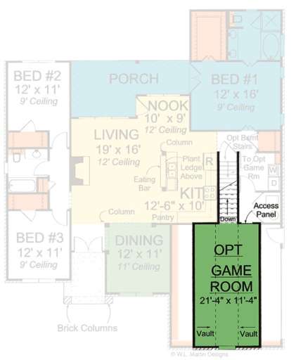 Floorplan 2 for House Plan #4848-00146