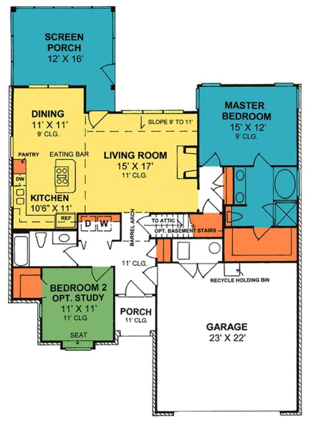 Floorplan 1 for House Plan #4848-00149