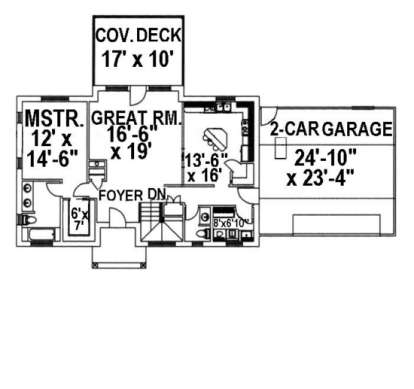 Main Floor for House Plan #039-00130