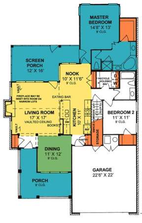Floorplan 1 for House Plan #4848-00151